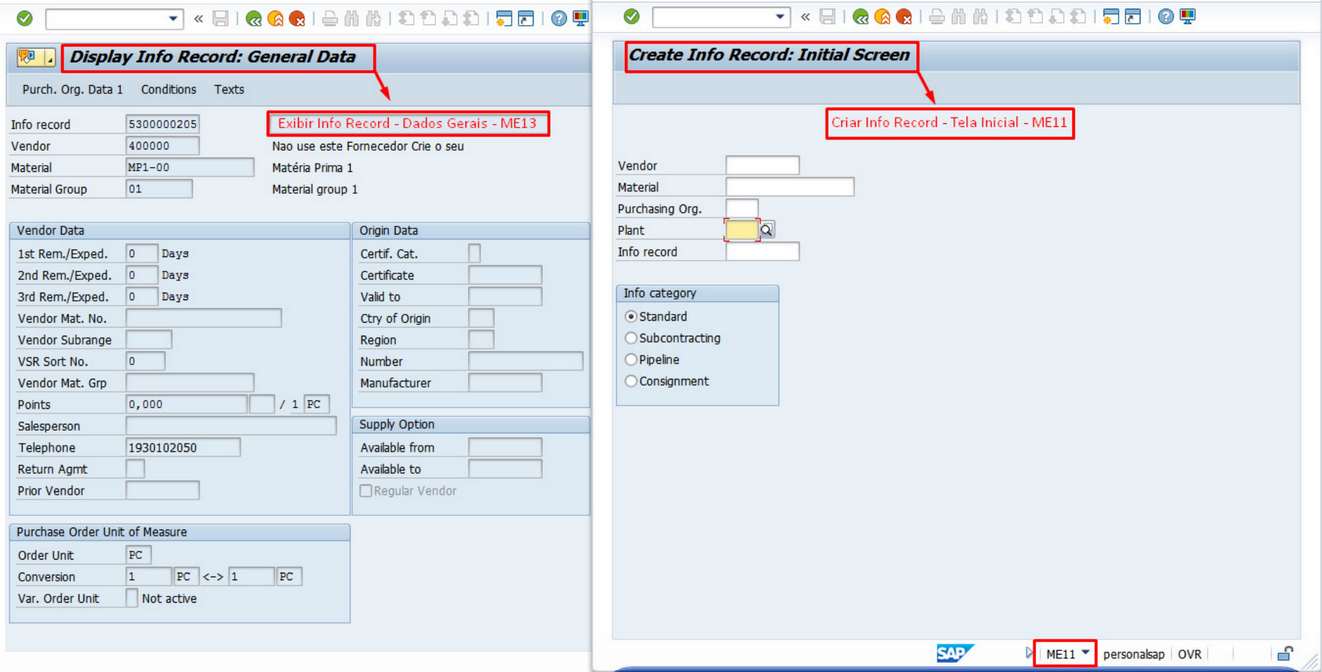 Me11 Registro Info ME11 e Source List ME01 no SAP 7 • Freire Cruz