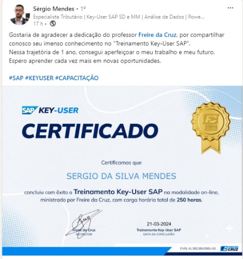 certificado Sergio